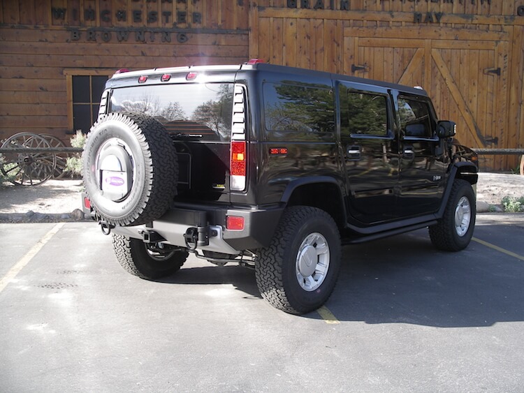 Armoured Hummer H2 Rear R Angle