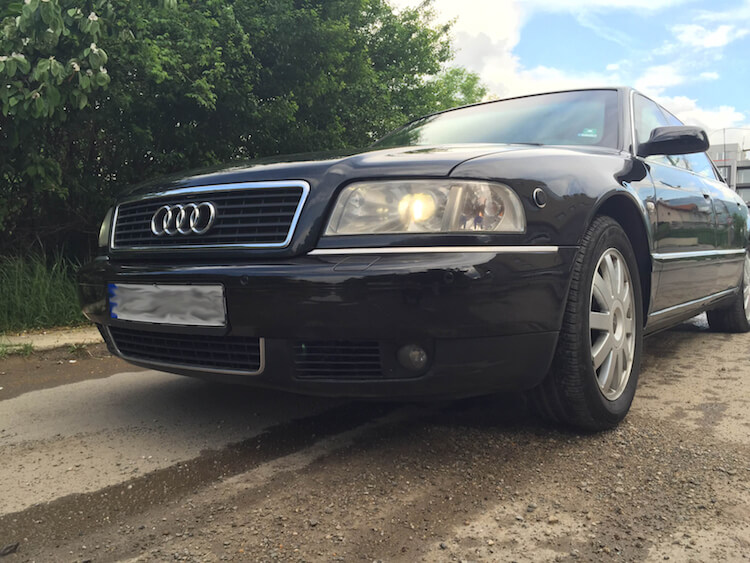 Front View Armored Audi A8 Older Model