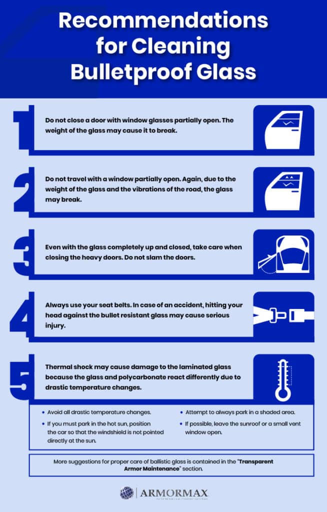 Recommendations for Cleaning Bulletproof Glass