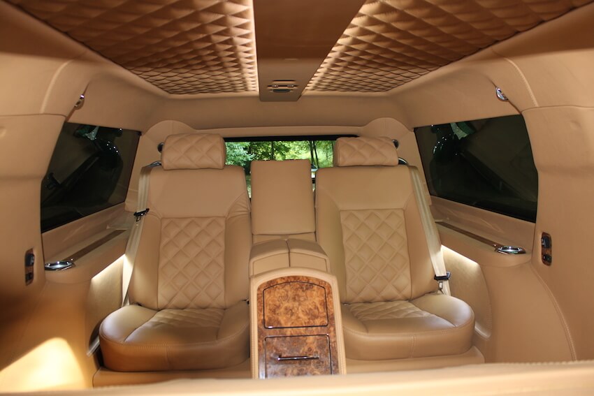 Fully Customized Bulletproof Cadillac Escalade Armormax Interior