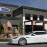 Armored Bulletproof Aston Martin Rapide with Armormax at Headquarters