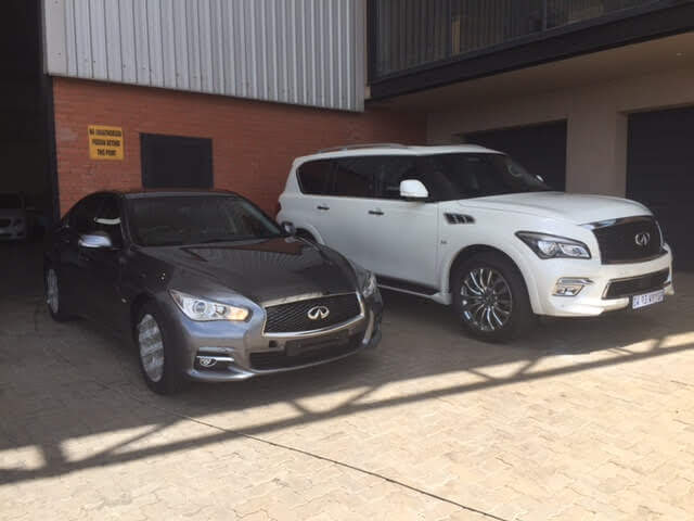 Two Armoured Infiniti QX 56 Models IAC Utah
