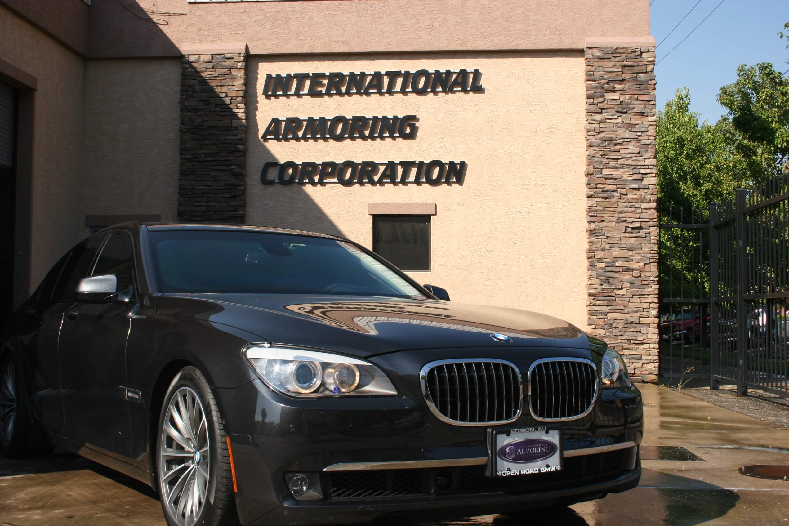 front side view of a Bulletproof BMW 750i