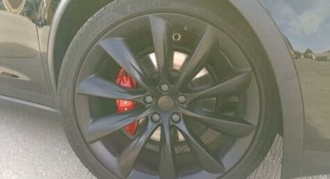 Black Rims Armormax Red Runflats Armored Tesla Model X