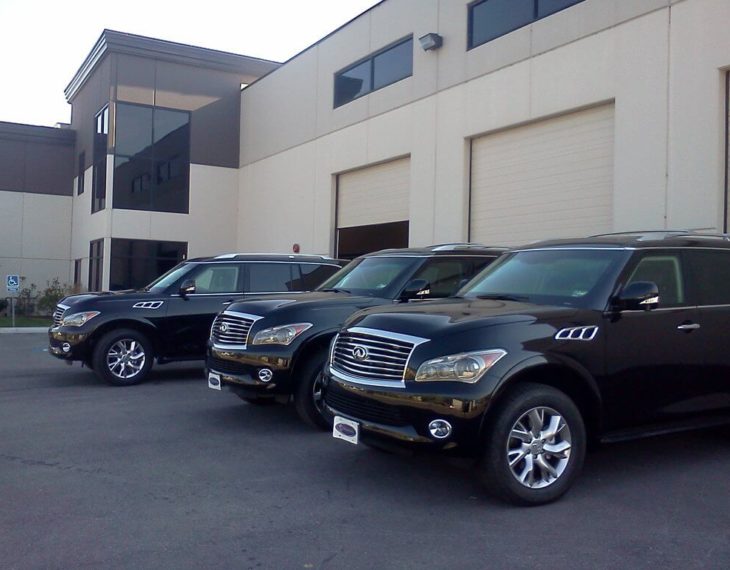 Two Armoured Infiniti QX 56 Models IAC Utah