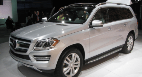 side view of an armored Mercedes Benz GL450