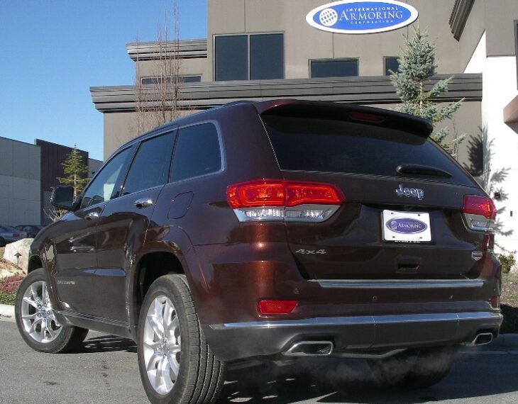 Bulletproof Red Jeep Grand Cherokee SRT