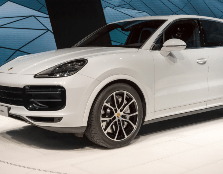 Bulletproof Porsche Cayenne front view