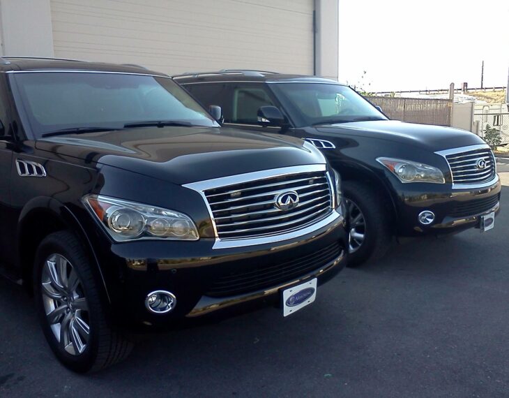 Two Armoured Infiniti QX 56 Models IAC Utah