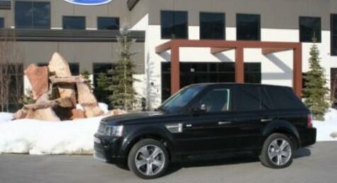 side view of a bulletproof Land Rover Range Rover Sport