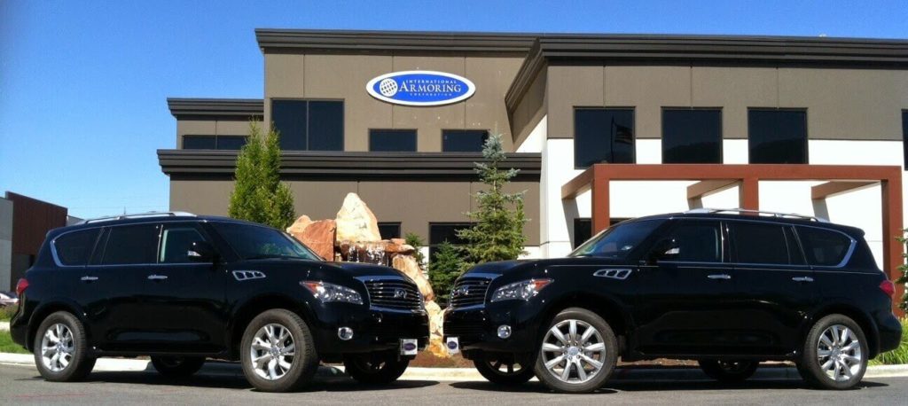 Two Armoured Infiniti QX 56 Models IAC Utah