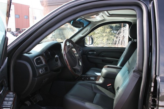 side view of a bulletproof gmc yukon denali