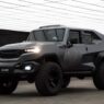 Outside Rezvani Motor Tank Armormax Grey