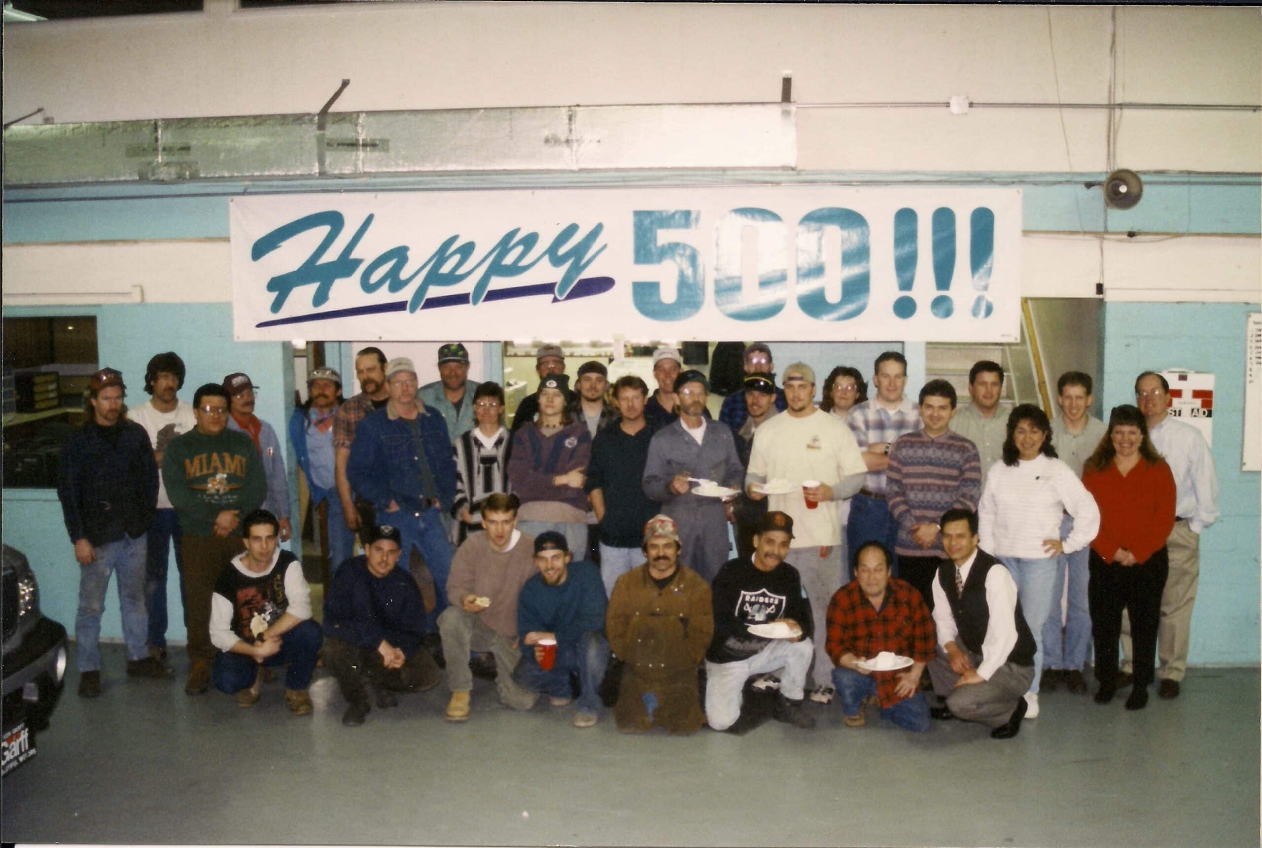 500 bulletproof cars celebration