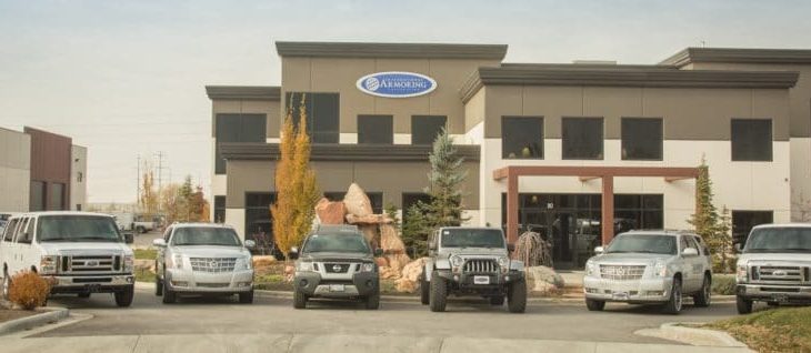 Fleet of Bulletproof Cars at Armormax Headquarter