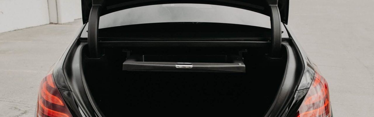 Trunk Armored Mercedes S 560 by Armormax Back View