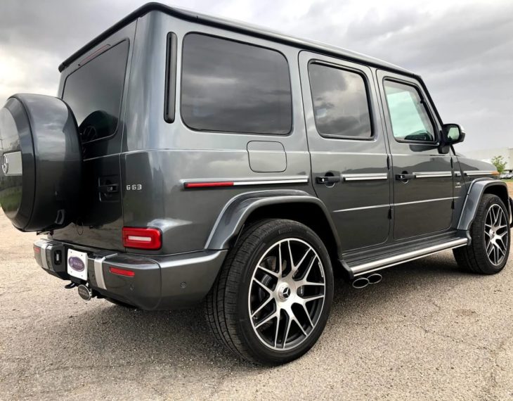2020 Silver Armored Mercedes Benz G 63 AMG with Armormax Side