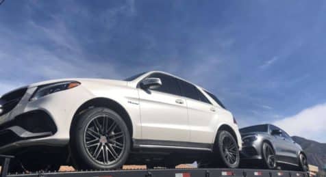 Shipping Bulletproof Mercedes Benz GLE 63 SUV AMG Transport