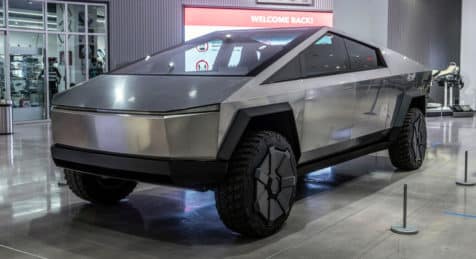 Tesla Cybertruck at Petersen Photo Gallery To Be Bulletproof