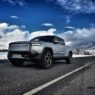 Armored Rivian R1T Electric Truck from Armormax Street Driving