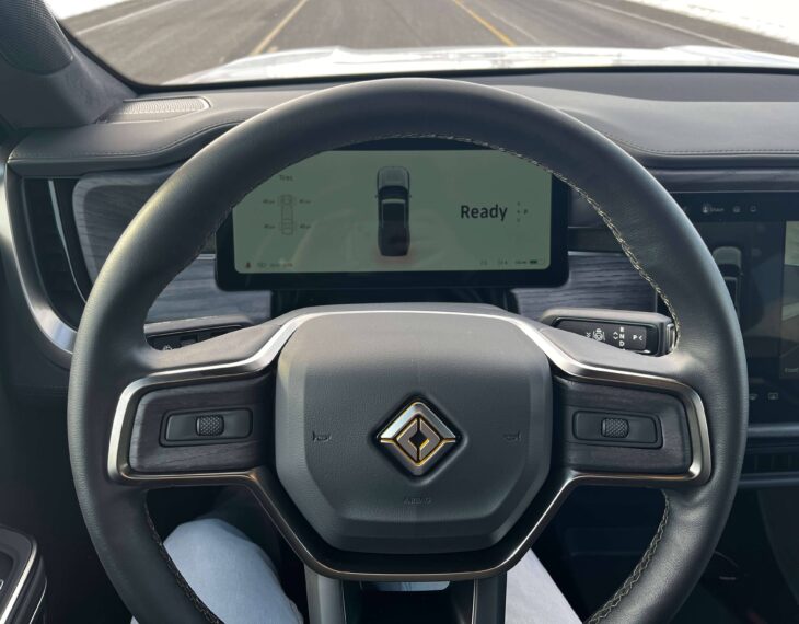 Armored Rivian R1T Electric Truck from Armormax Street Driving