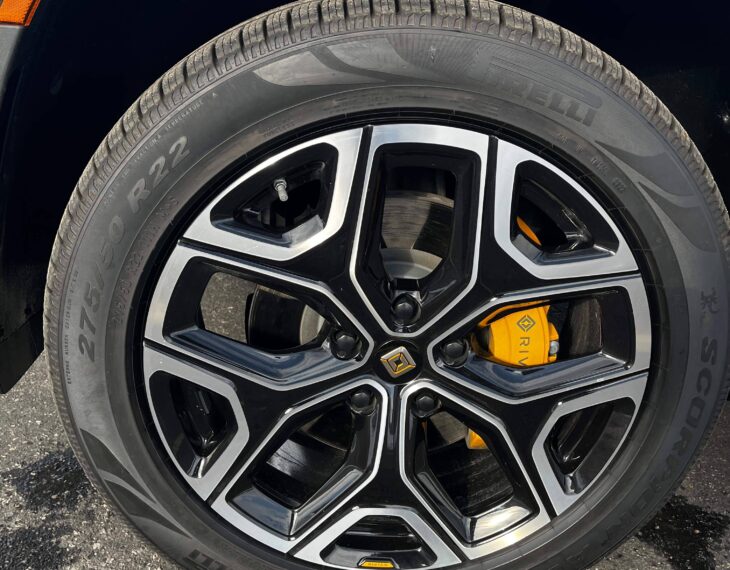 Armored Rivian R1T Electric Truck from Armormax Street Driving